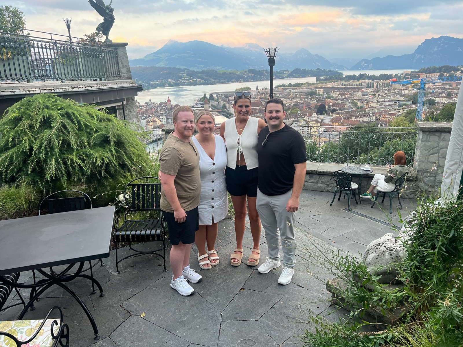 Overlooking Lucerne, Switzerland on a trip with family
