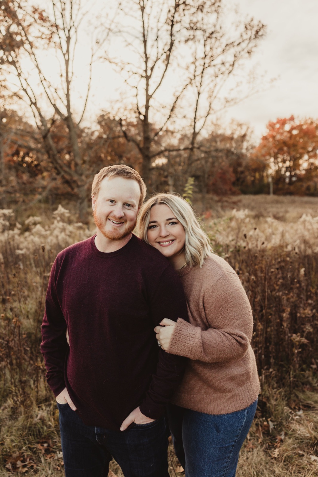 Renee and Calvin on a fall afternoon in the Midwest